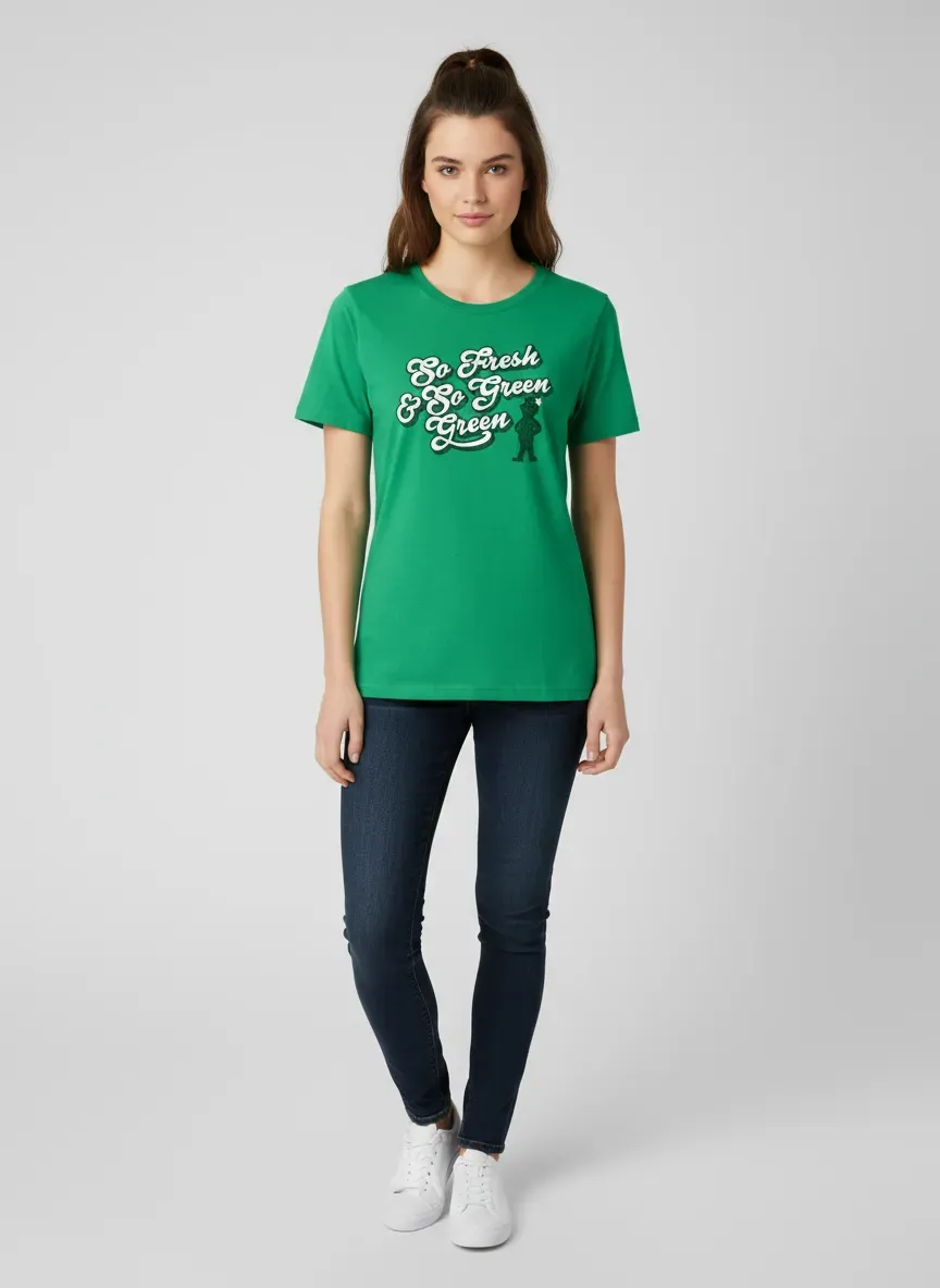 So Fresh And So Green Green Adult Unisex Tee - Heather Kelly / S