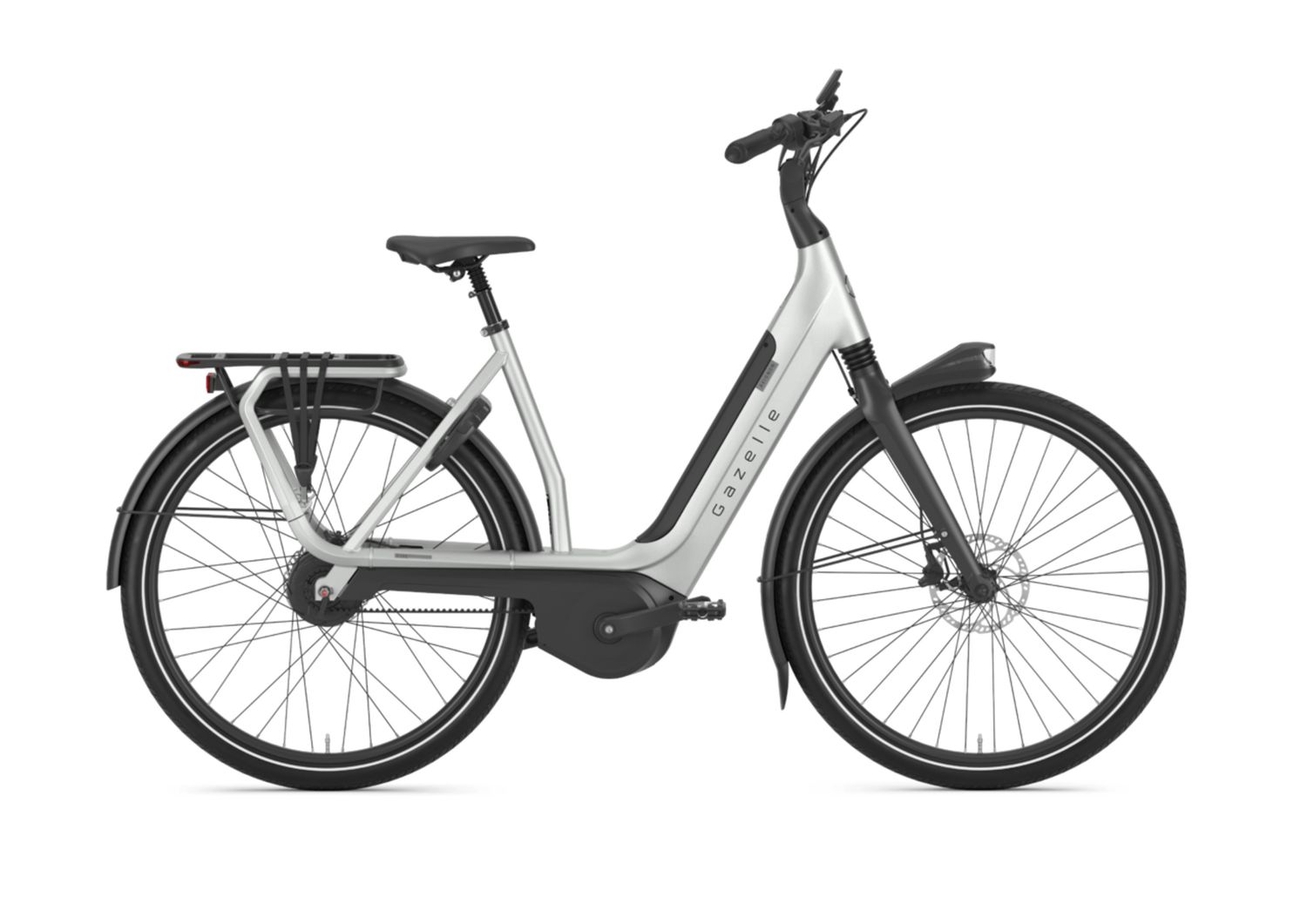 Gazelle Avignon C380, Frame Design: Low Step, Size: 46cm, Color: Pebble Grey