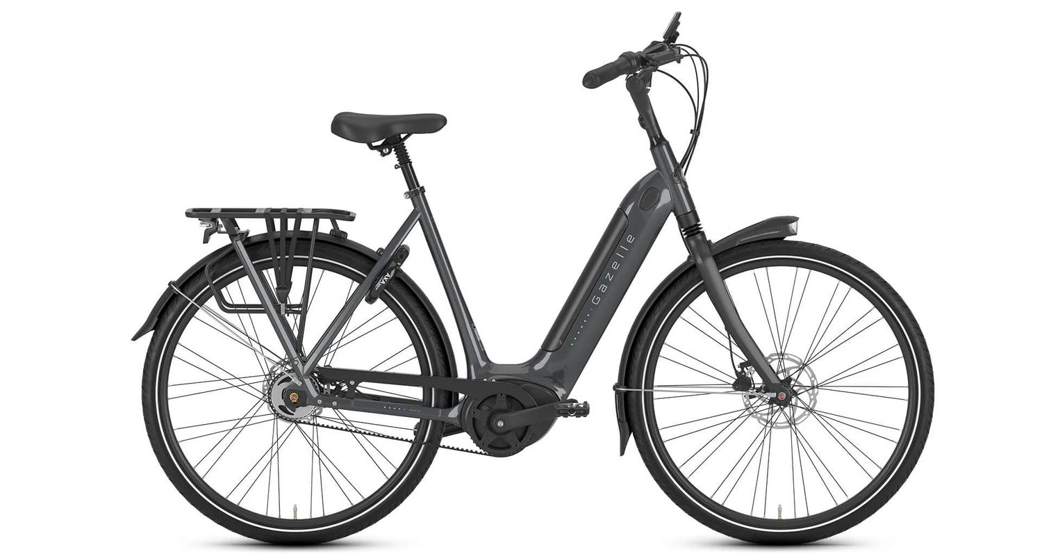Gazelle Arroyo C5 Elite, Size: 46cm, Color: Anthracite Grey, Frame Design: Low Step