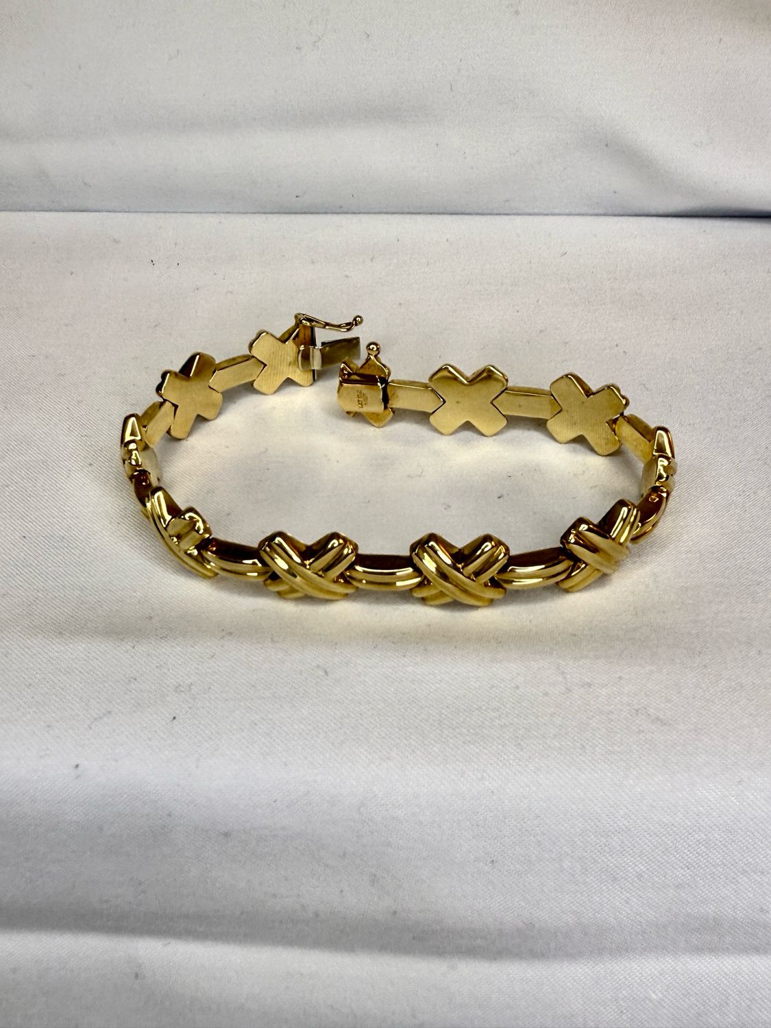 Estate 14KY 12.55gr Italian Bracelet Milor Stamp Length 7.50