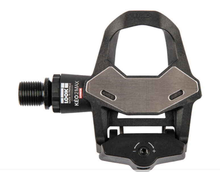 Pedal LOOK Ruta KEO 2 MAX CARBON Contacto Carbón/CrMo Negro + Placas