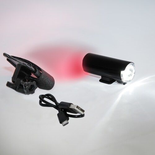 LUZ BENOTTO URBANO DELANTERA/TRASERA PARA CASCO USB 80 LUMENS