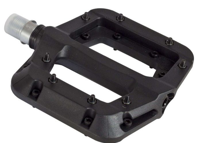 PEDALES PLATAFORMA RODA MTB FLAT PLASTICO NEGRO