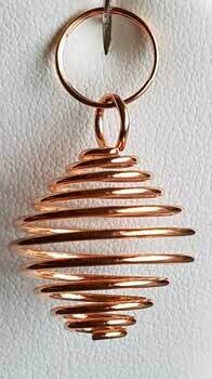 3/4" Copper Plated Coil Crystal Chamber