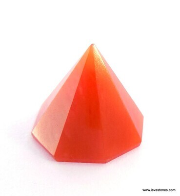 Orange Aventurine Octagon Pyramid 18 - 22 mm