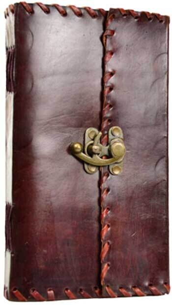 1842 Poetry Leather Blank Book of Shadows