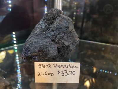 Tourmaline, Black Specimen 21.6 oz