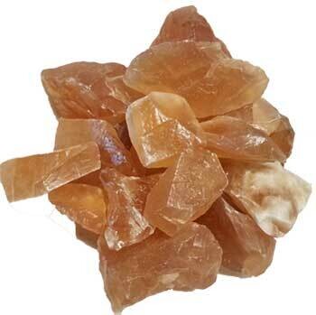 Honey Calcite untumbled stones