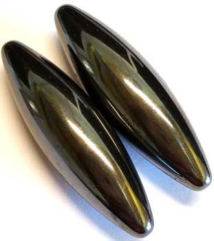 Magnetic Hematite Oval (set of 2) 60mm