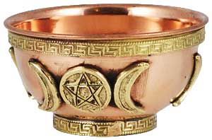 Triple Moon Offering Bowl 3"