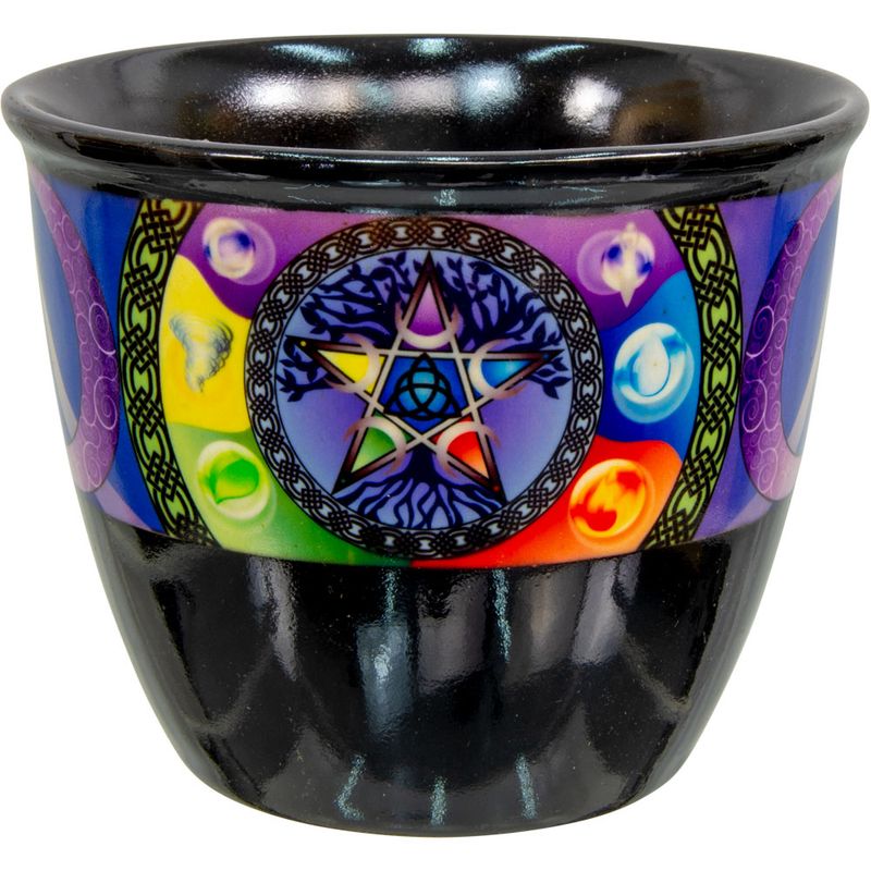 Ceramic Smudge Pot - Pentacle