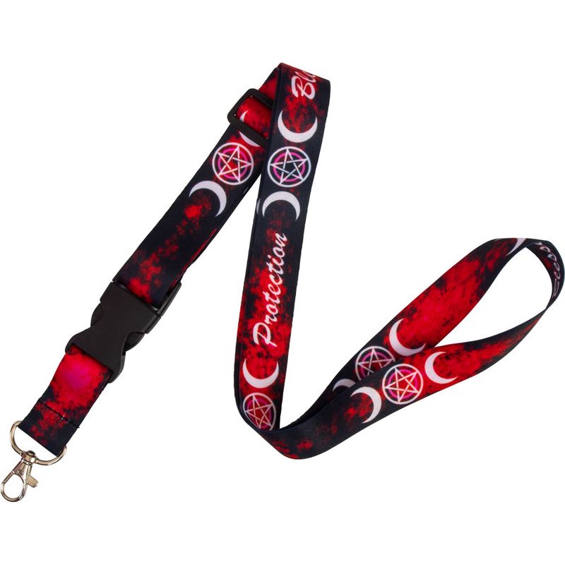 Inspirational Lanyard Adjustable Triple Moon w/ Pentacle