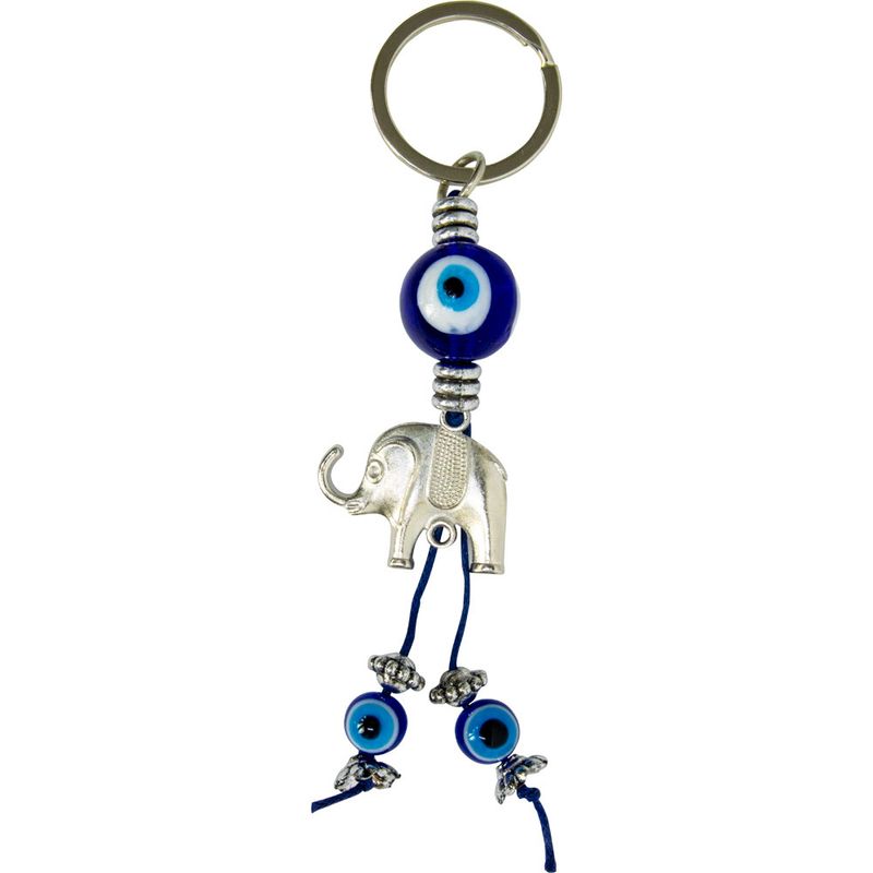 Evil Eye Talisman Key Ring - Lucky Elephant