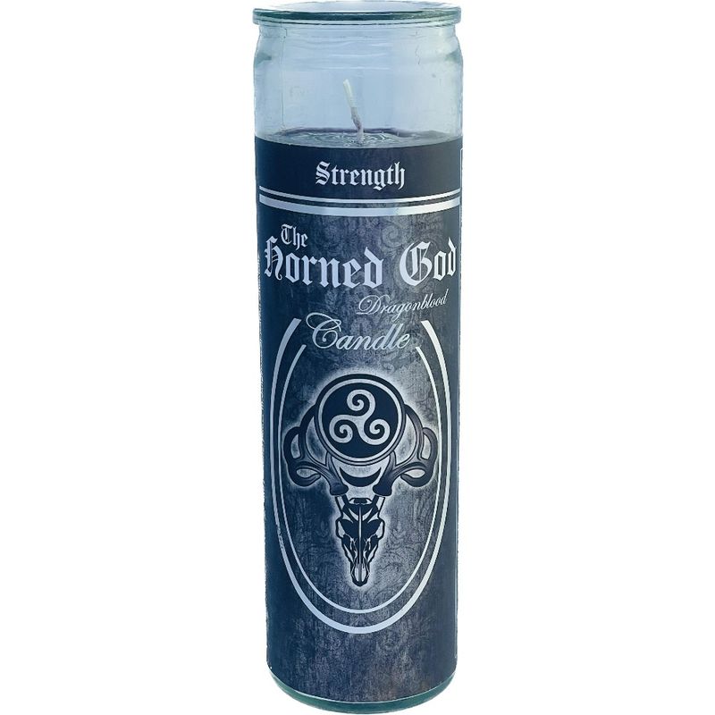 7 Day Glass Ritual Candle - The Horned God - Dragonblood