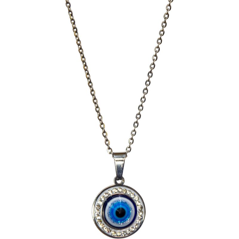 Evil Eye Protection Necklace - Evil Eye w/ Gems