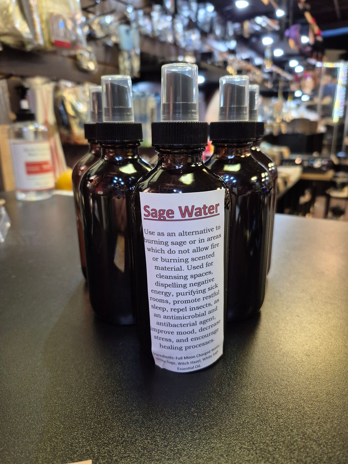 White Sage Water Spray 8 oz Spritzer Bottle