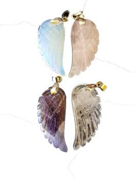 Angel Wing Crystal Pendant