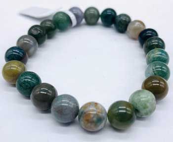 Fancy Jasper Bead Bracelet, 8 mm
