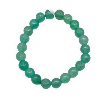 Green Aventurine Bead Bracelet, 8 mm