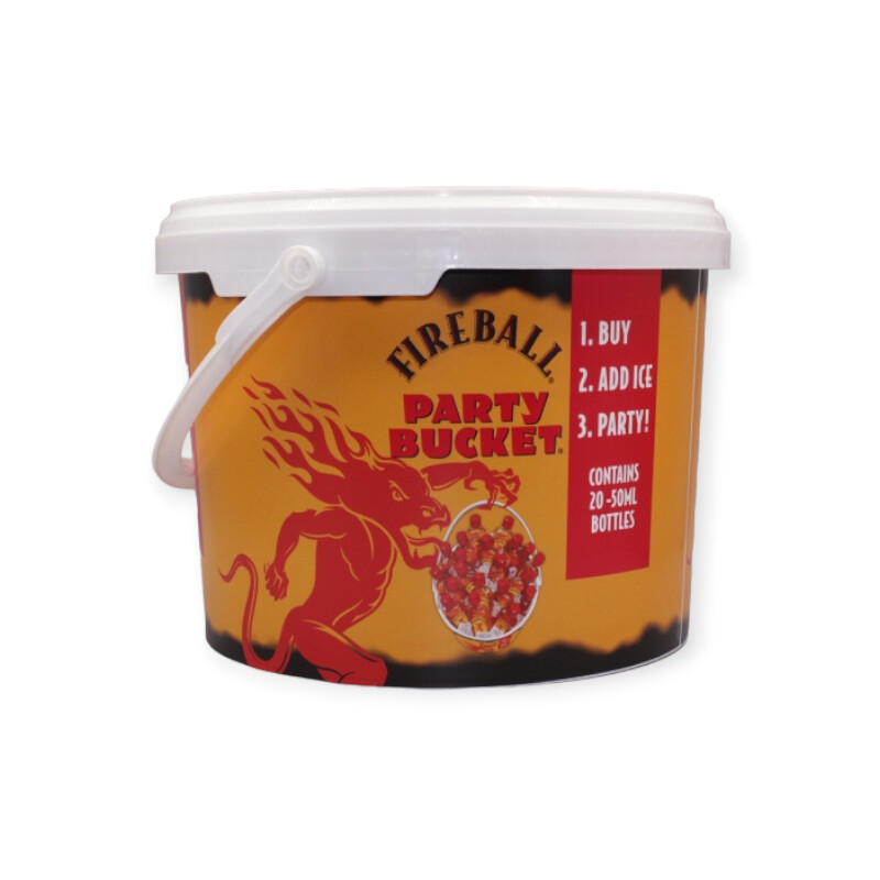 Fireball Party Bucket 20ct 50ml 16.5 ABV Store Tobacco Beer and More