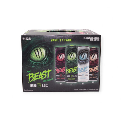 Monster The Beast Unleashed Variety Pack 12pk-12oz Can 6%ABV