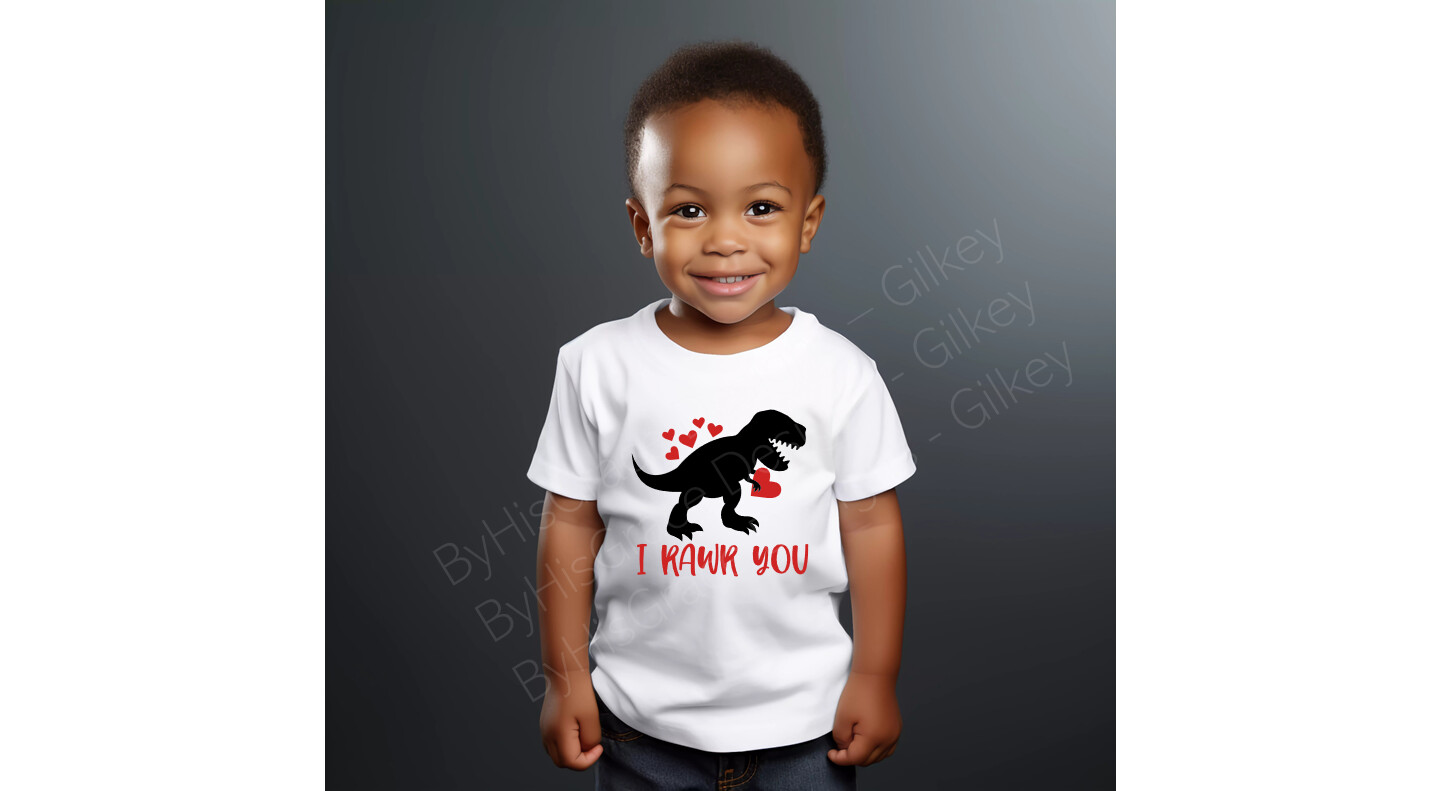 Love: I RAWR You Shirt - Toddler/Youth Shirt