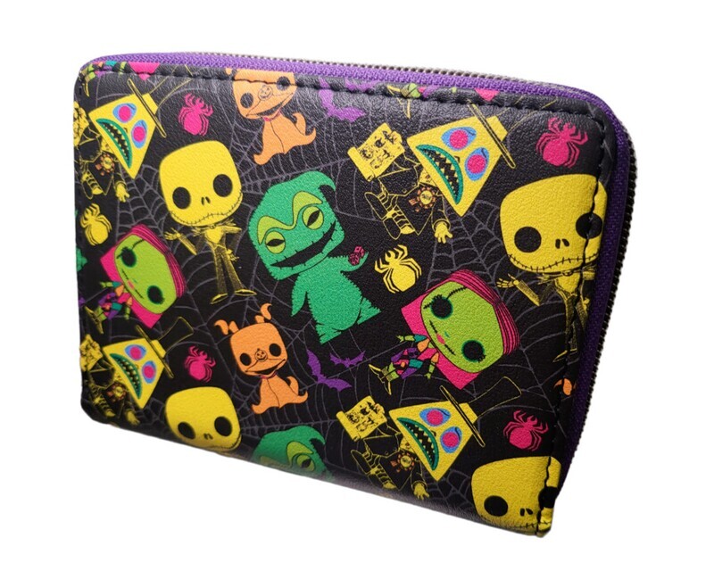 The Nightmare Before Christmas Black Light Wallet