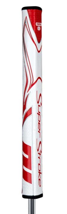 Super Stroke Zenergy Flatso 2.0 Putter Grip, Color: White/Red