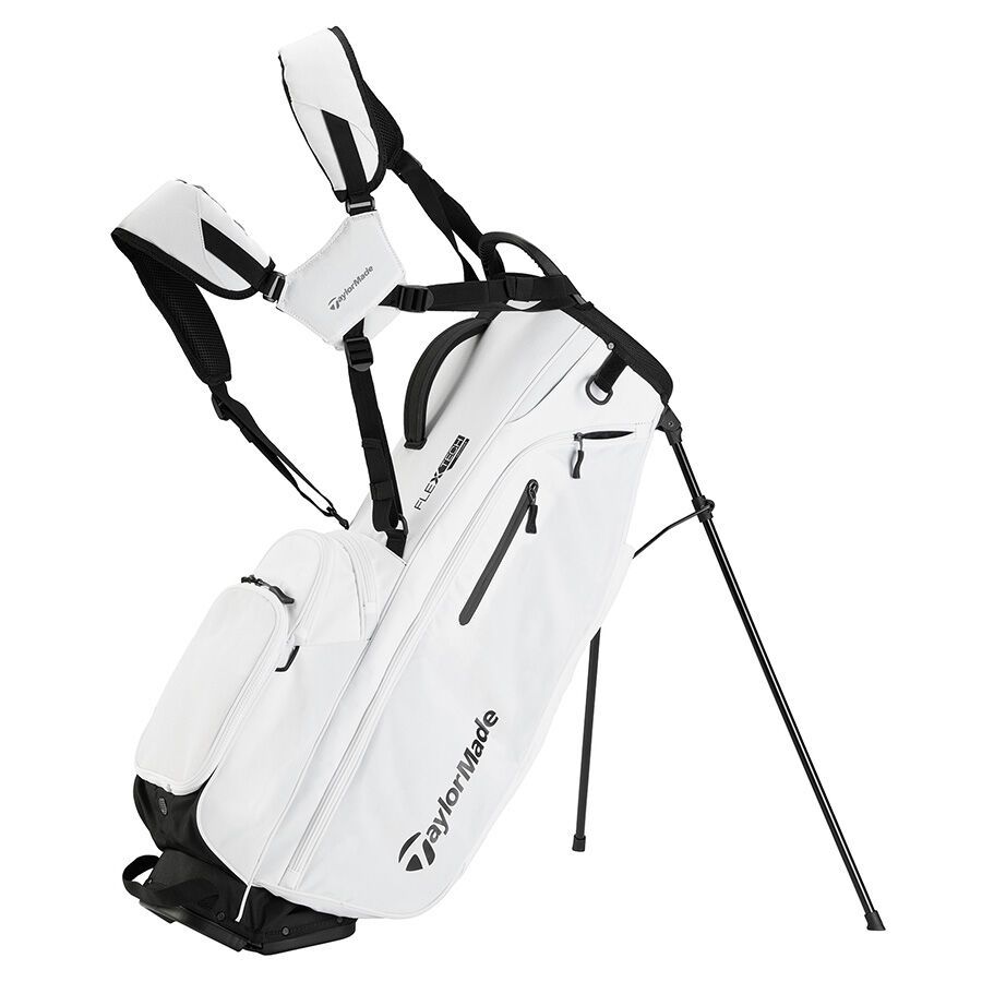 TaylorMade FlexTech Crossover Stand Bag, Color: White