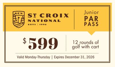 12 Round Junior Weekday Par Pass (21 &amp; Under)