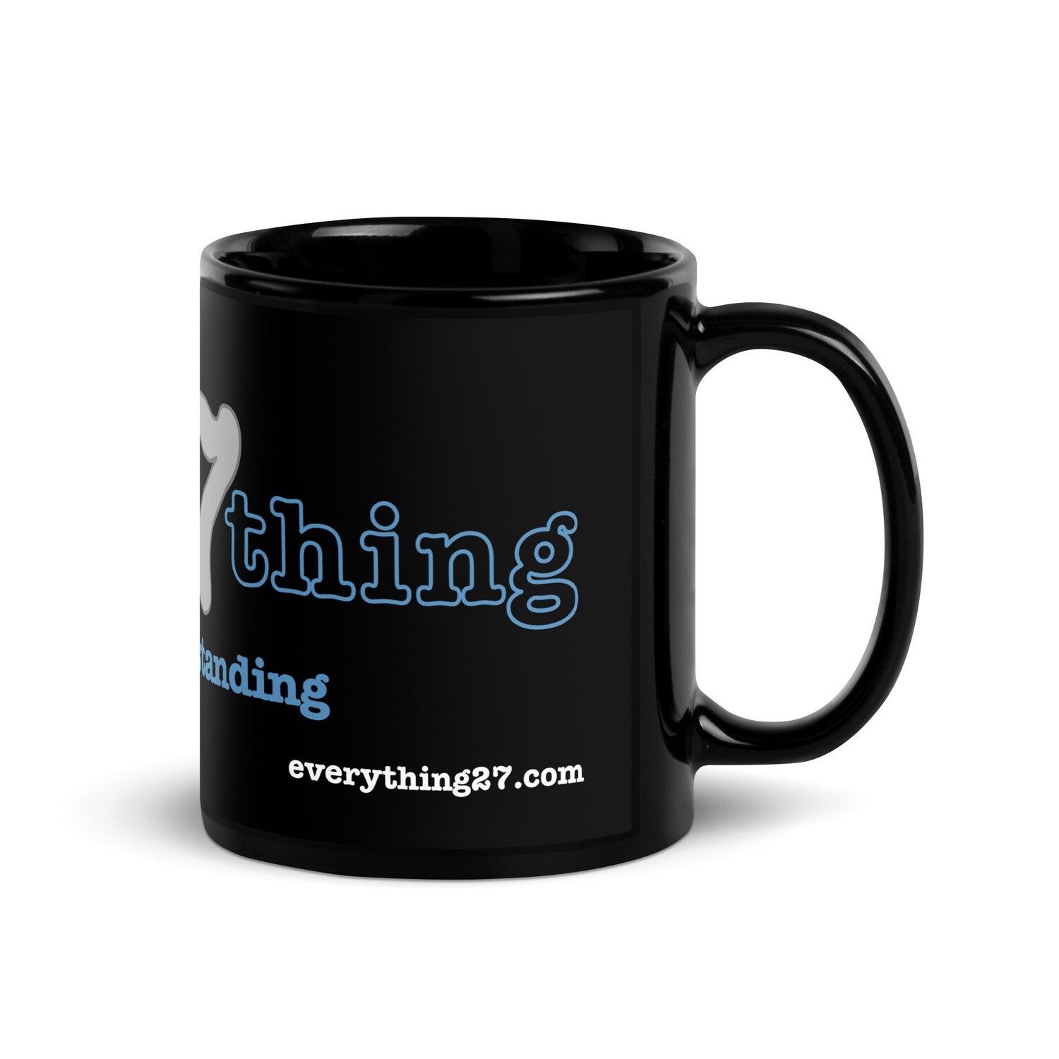 E27 Black Glossy Mug in 2 sizes