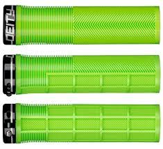 DEITY Knuckleduster Grips - Green, Lock-On