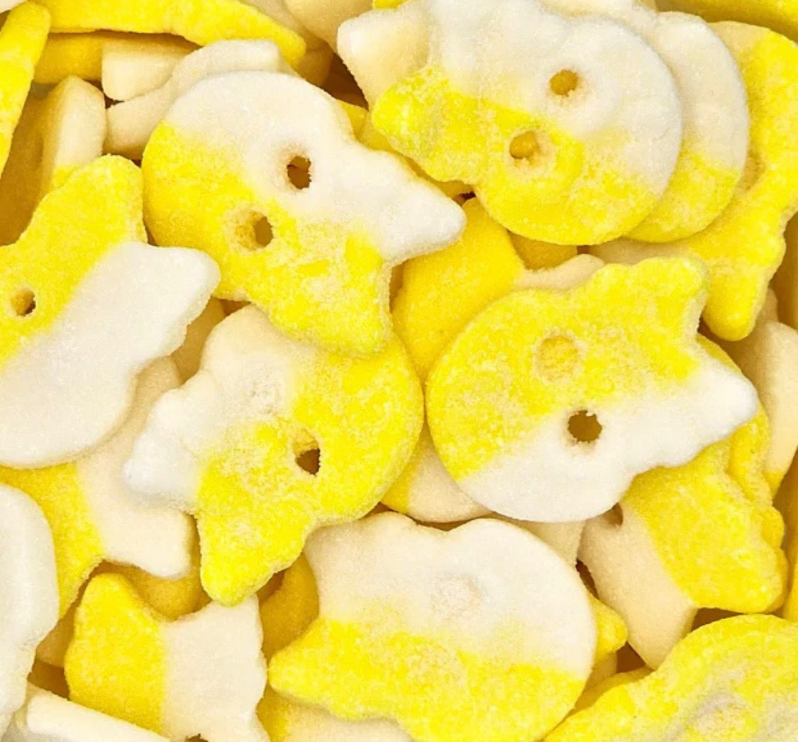 Snack sack BUBS PINEAPPLE PASSION Sour foam skulls * DISCONTINUED FLAVOR*