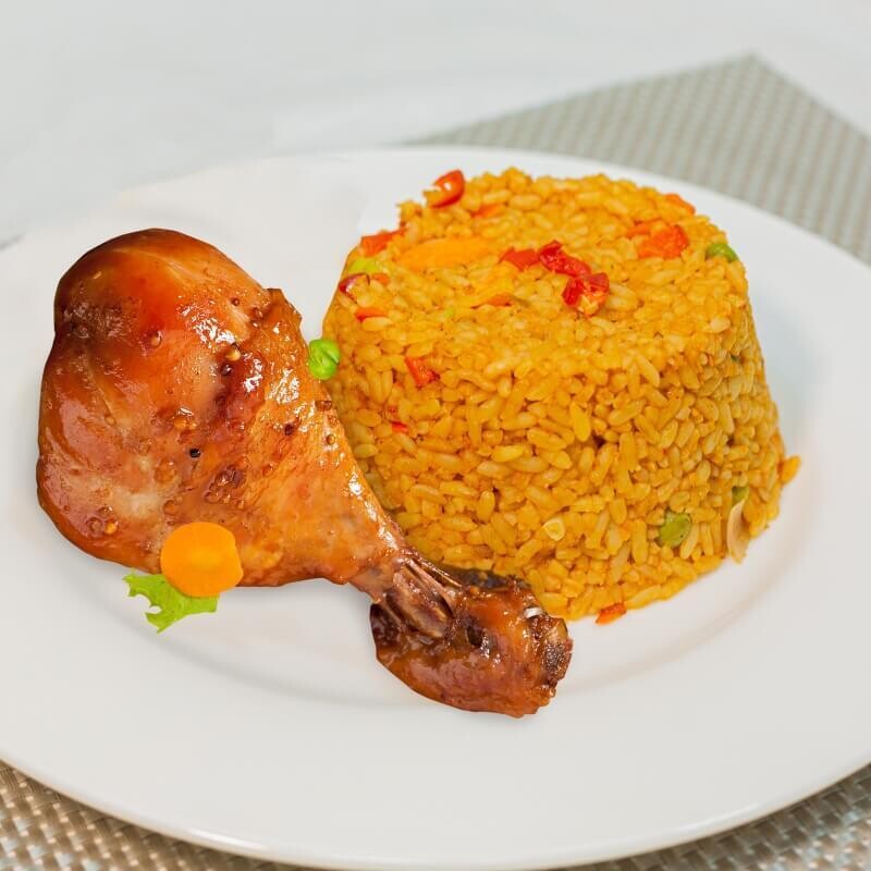 Jolly Pack ( BBQ Chicken & Jollof Rice)