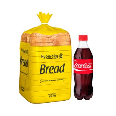 Luxury Bite (Milk & Butter Bread and Coca Cola Less Sugar PET 50cl)