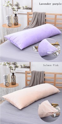 Super Soft Plush Body Pillow Cover Nordic Plain Long Pillow Case Large Size Zipper Cushion Pillowcase for Bed Sofa Home Decor
