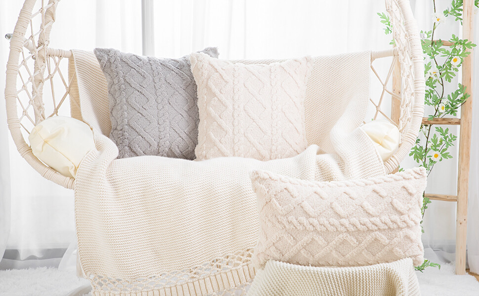 Pillowcase Decorative Home Pillows White Pink Retro Fluffy Soft Throw Pillow Cover For Sofa Couch Cushion Cover 45x45 Pillow Hugs