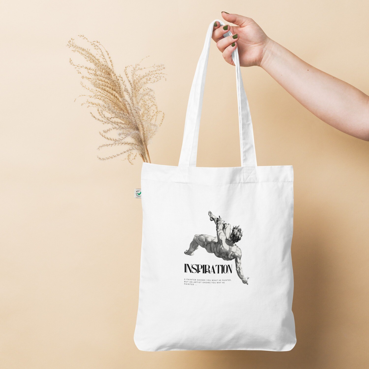 Organic fashion tote bag