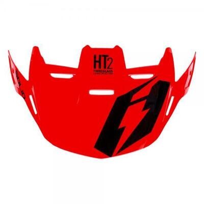 Visor, Helmet, HT2, Solid, Jitsie (Red/Black)