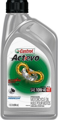 Oil, Engine, Synthetic Blend, Actevo, 10W40 4T, Castrol
