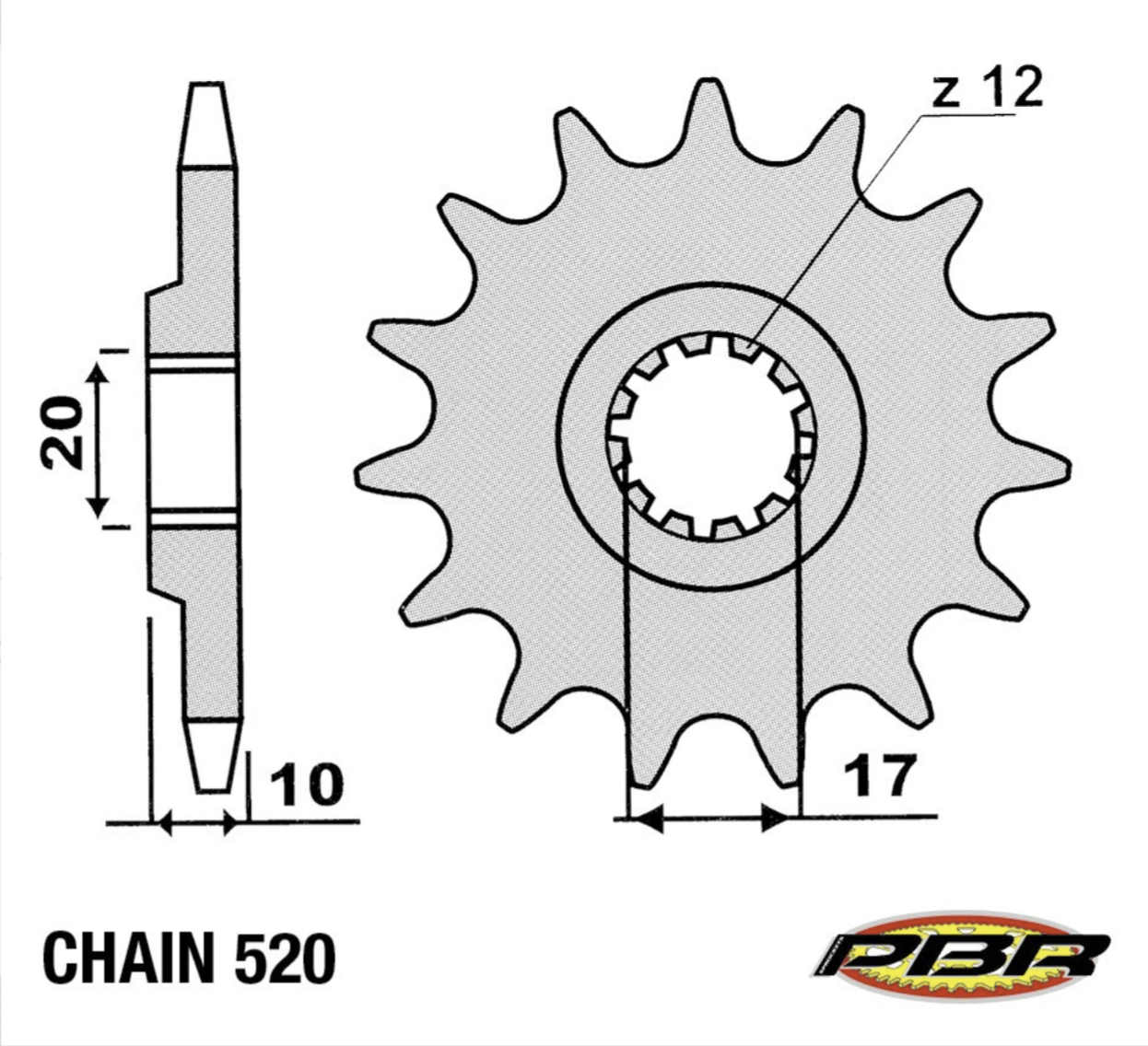 Sprocket, Countershaft, PBR (Beta)