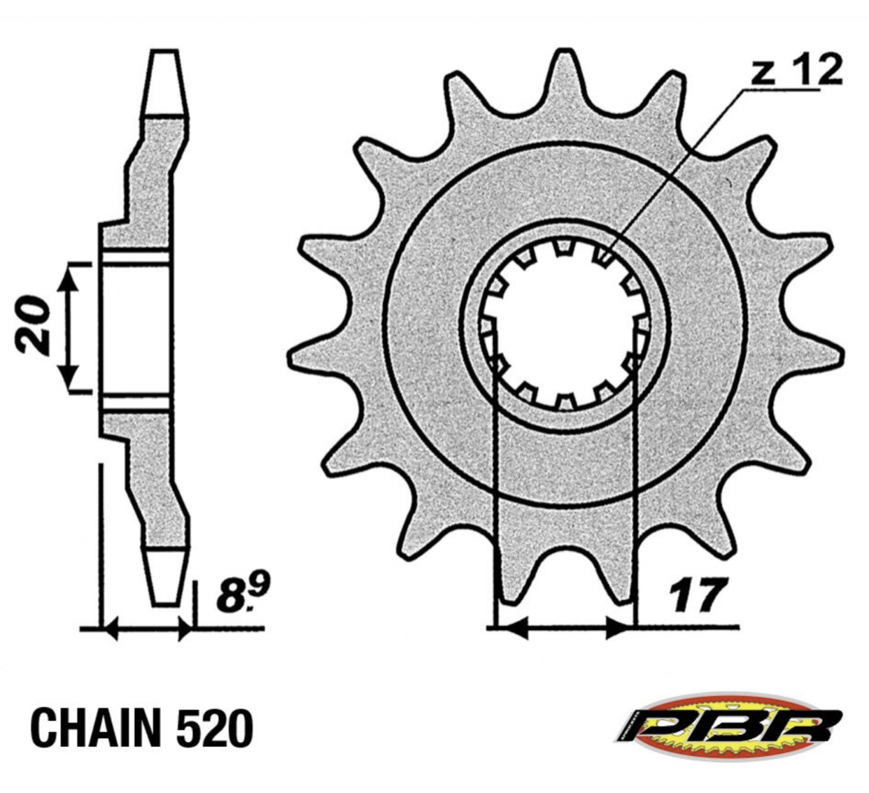 Sprocket, Countershaft, PBR (Beta)