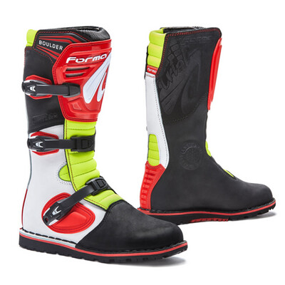 Boots, Trials, Boulder, Forma (Black/White/Red/Yellow)