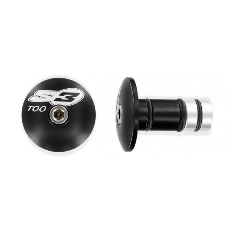 Bar Ends, Plug, &quot;Too&quot;, S3, COLOR: (Call for Availability): Black