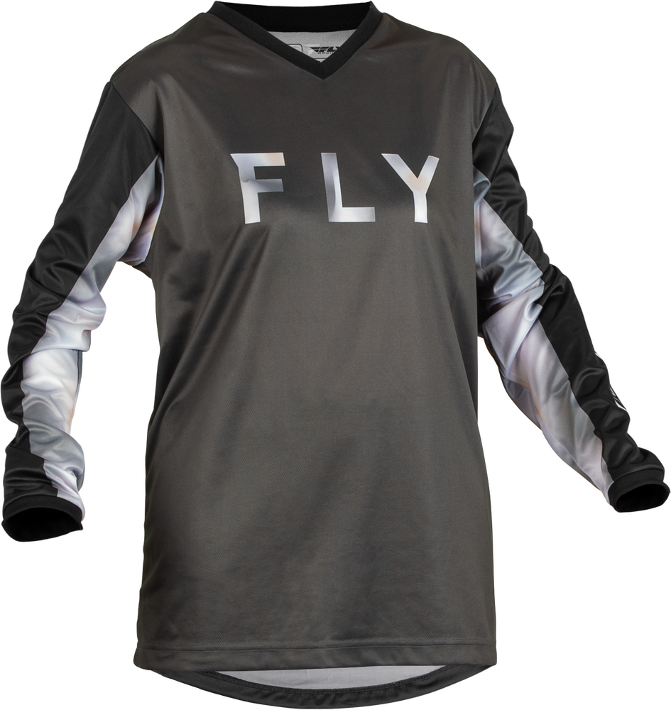 Jersey, F-16, Women's, Fly Racing (Black/Grey)