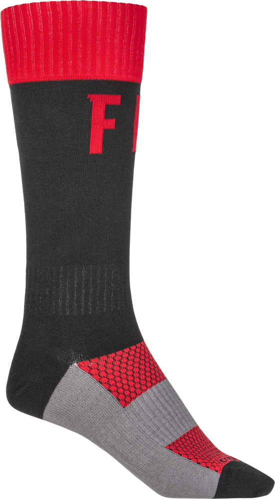 Socks, Long, Fly (Red/Black)