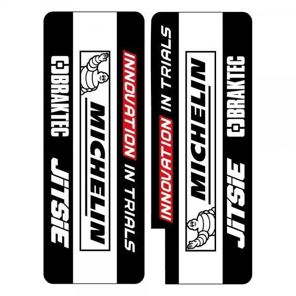 Graphics, Forks, Jitsie (Michelin/Dunlop), Branding: Michelin