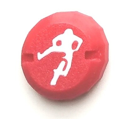 Button/Cap, 'Thumbable', Kill Switch, Tryals Shop Logo (Red)