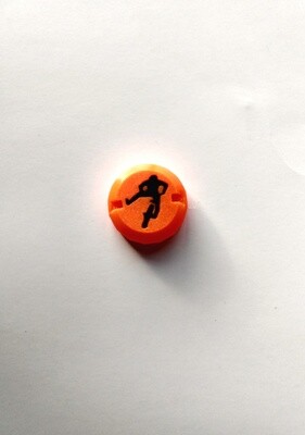 Button/Cap, 'Thumbable', Kill Switch, Tryals Shop Logo (Orange)
