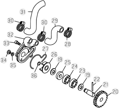 Straight Roller 2.21,8 (Water Pump) OEM Beta